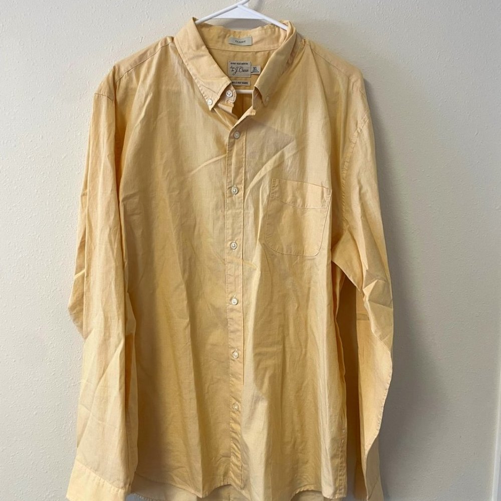 NWT: Yellow J.Crew Button Down (XL)